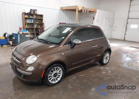 2012 Fiat 500C Lounge from USA, damaged, VIN 3C3CFFER7CT119035